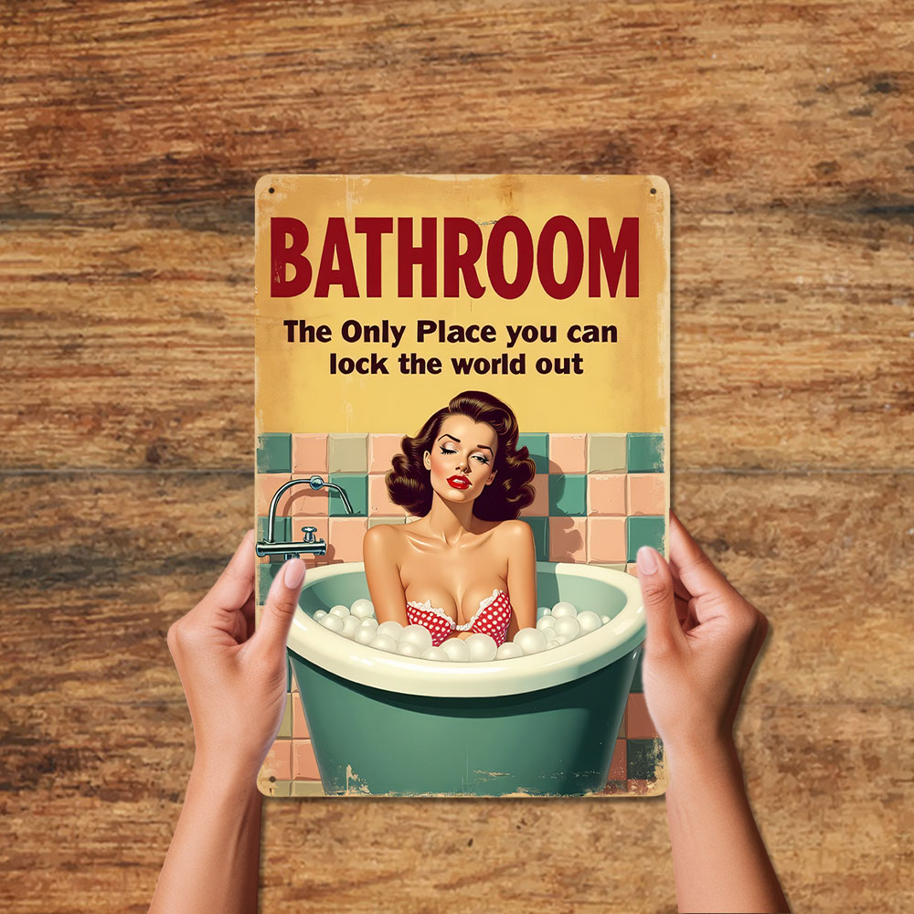Funny Bathroom Rules Vintage M - Home Bathroom Decor Ideas ulasan dan harga