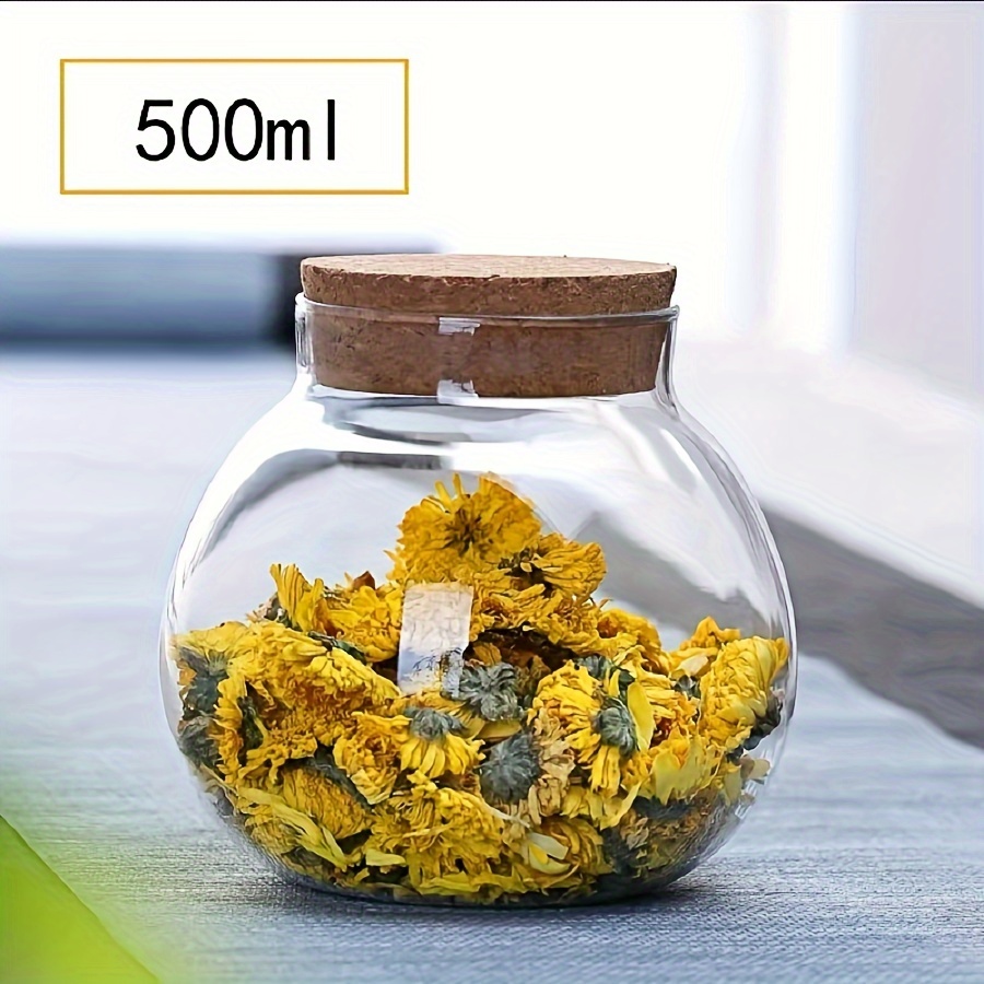 500ML Clear Glass Storage Cani - Bath Salts Jar ulasan dan harga