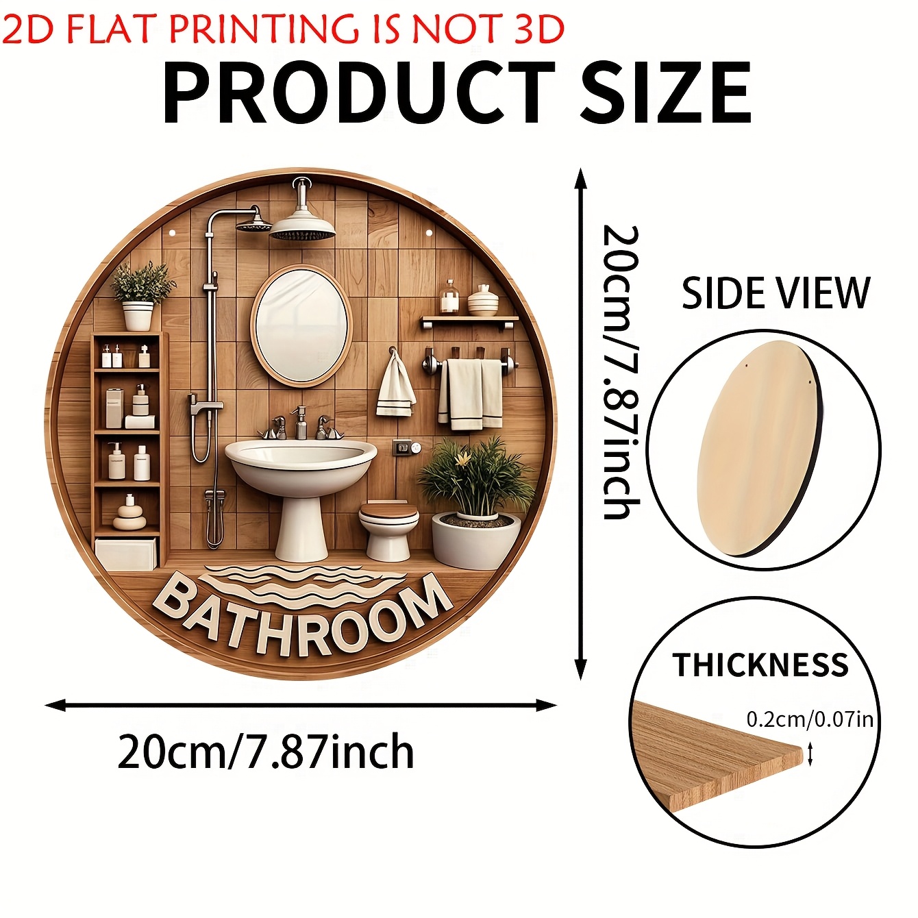 One 2D flat circular bathroom  - Home Of The Year Bathroom ulasan dan harga