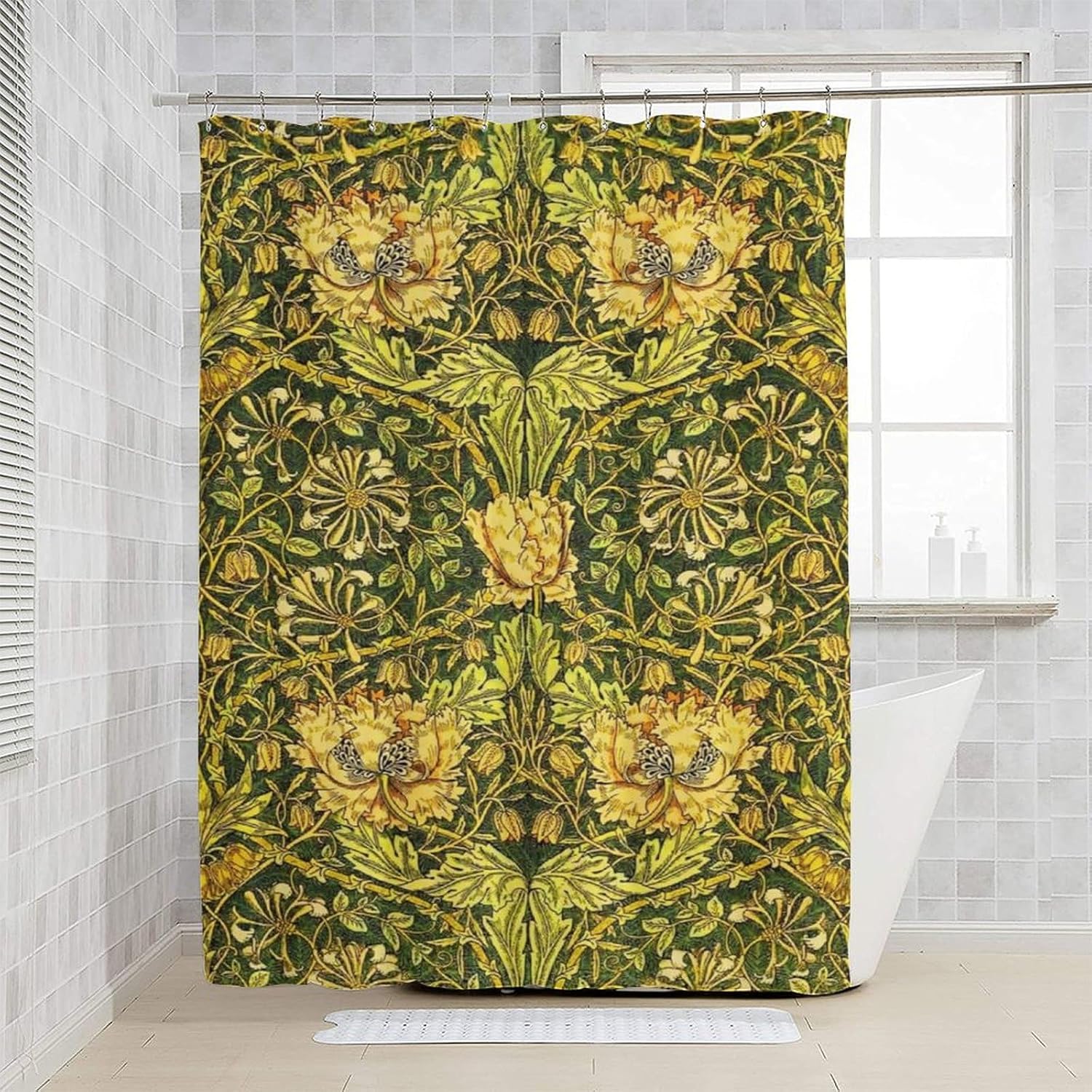Waterproof Botanical Shower Cu - Home Bathroom Decor Ideas ulasan dan harga